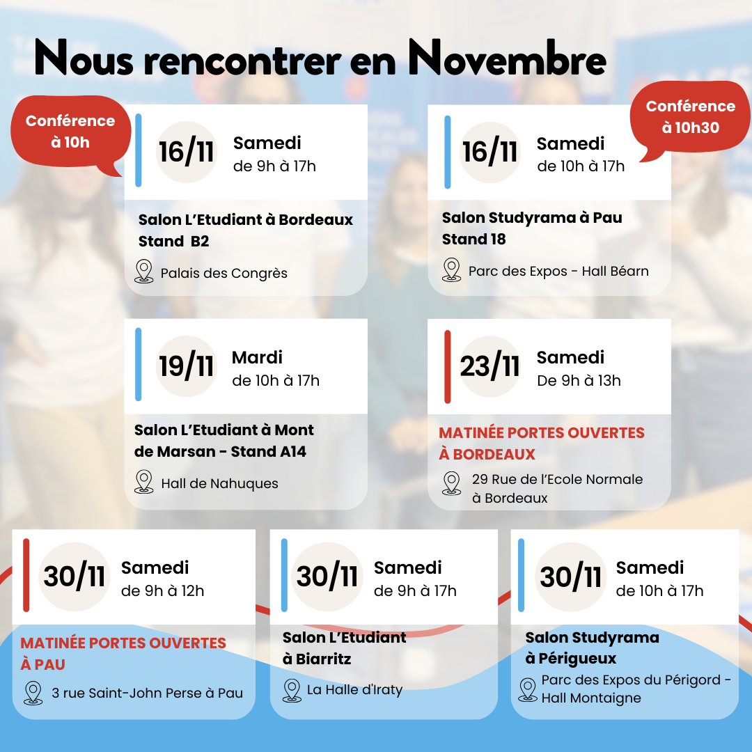 calendrier salons novembre mmpp